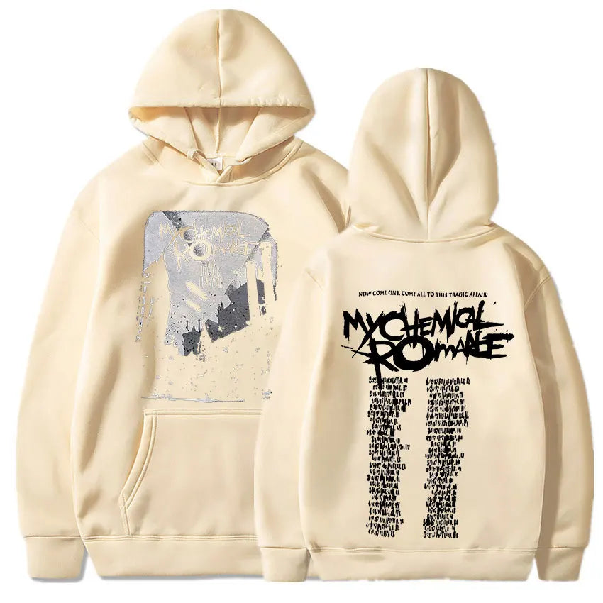 My Chemical Romance Hoodies Men Women Clothing Parade Punk Emo Rock Band Hooded Sweatshirts Fall Winter Oversized Pullovers