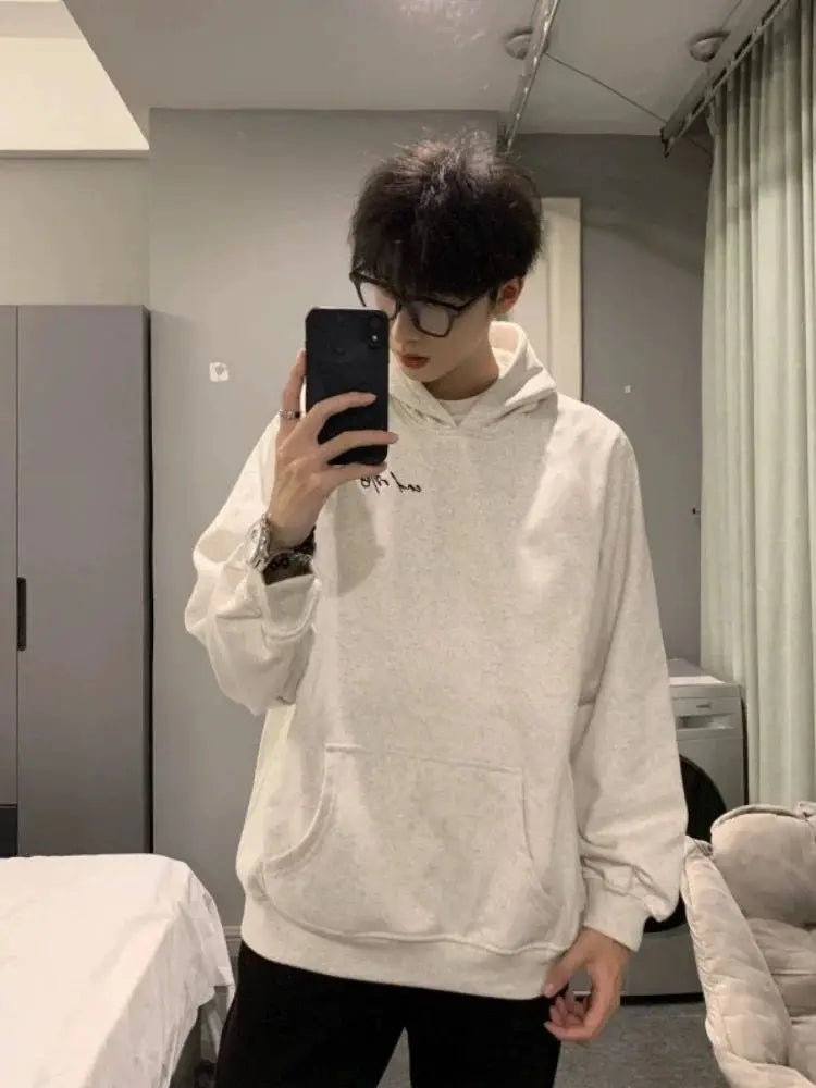 Mens With Hat Hoodies Clothing Handball Plus Windproof Cotone Fall Embroidered V Casual Emo Red Paisley Romance Limited Texture