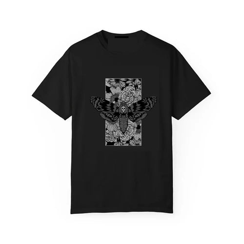 Death Moth Graphic Tee Sugar Skull Gothic Butterfly Rock Emo Goth Hip Hop Men Women T-Shirt Short Sleeves Clothing Wholesale